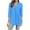 Sky Blue, variant on FAIWAD Womens Blouses Dressy Casual Business Tops Loose Comfy 3/4 Sleeve V Neck Work Office Shirts
