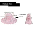 thumbnail image 7 of Women's Vintage Foldable Sun Hat Beach Garden Travel UV Protection/Light Pink, 7 of 7