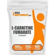 BulkSupplements L-Carnitine Fumarate Powder, Dietary Supplement, Unflavored, 250g, 500 Servings