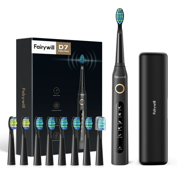 Fairywill Ultrasonic Electric Toothbrush for Adults , Rechargeable