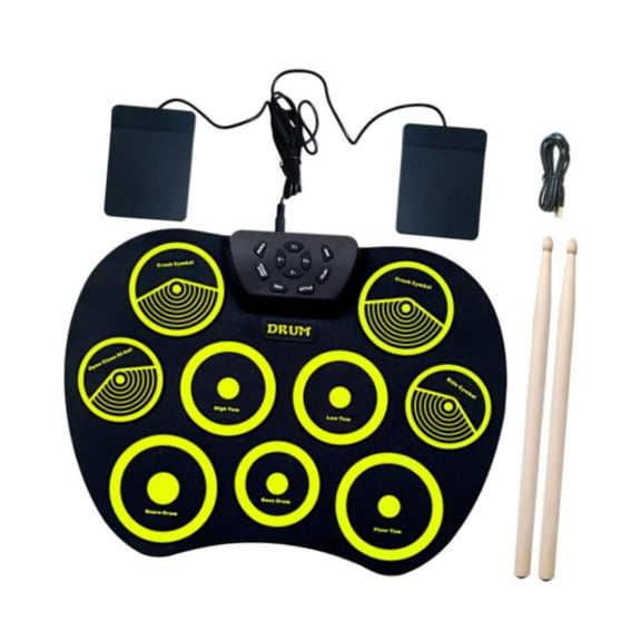 Colcolo Electronic Drum Kit Drum Pedals 9 Pads for Children Boys and Girls Beginners