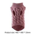 thumbnail image 4 of Ropa Para Perros Traje de gatito de punto de cuello alto de dos patas para decoración de invierno para mascotas (rosa claro) Wdftyju Libre de BPA, 4 of 4