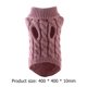 thumbnail image 1 of Traje de gatito de punto de cuello alto de dos patas para decoración de invierno para mascotas (rosa claro) Ehuebsd Para estrenar, 1 of 9