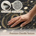 thumbnail image 6 of ODIKA 9'x12' Washable Area Rug Medallion With Vintage Moon Phase Border Snake Gothic Celestial Playful for Great Room, Indoor Concept, Large Living Low Pile, Flatwoven, 6 of 7