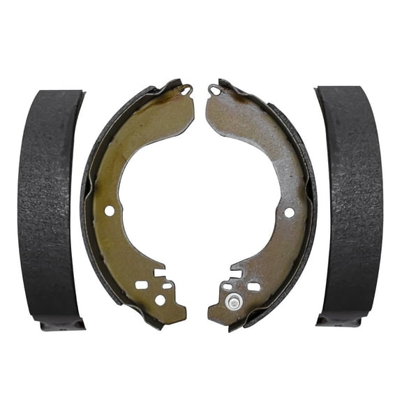 Detroit Axle - Rear 2pc Brake Shoes for Dodge Caliber Avenger Jeep Patriot Compass Nissan Sentra Versa Cube Chrysler Cirrus Sebring, 2 Semi-metallic Brake Shoes Replacement