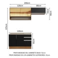 thumbnail image 3 of Cocina Integral Completa Modular Madesa Glamy 200cm MN 08, 3 of 5