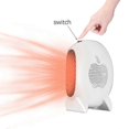 thumbnail image 4 of Space Heater Portable Heater, Mini Desk Fan Heater Personal Small Electric Heater for Bedroom Office, 4 of 4