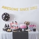 thumbnail image 4 of Awesome Since 1992 Banner preencordado Happy 32nd Birthday Banner dorado brillante 32 treinta y dos años decoraciones de fiesta de cumpleaños para hombres y mujeres, 4 of 5