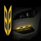 thumbnail image 1 of Tira reflectante brillante antiarañazos para coche | Calcomanía anticolisión de PET autoadhesiva | Paquete de 2 | 11.02 pulgadas | Ajuste universal para coche camión SUV espejo capó cuerpo | Tira de, 1 of 6