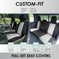 thumbnail image 2 of For 2022 – 2024 Dodge RAM 1500 FH Group Neoprene Waterproof Custom Fit Car Seat Covers  - Full Set Gray, 2 of 5