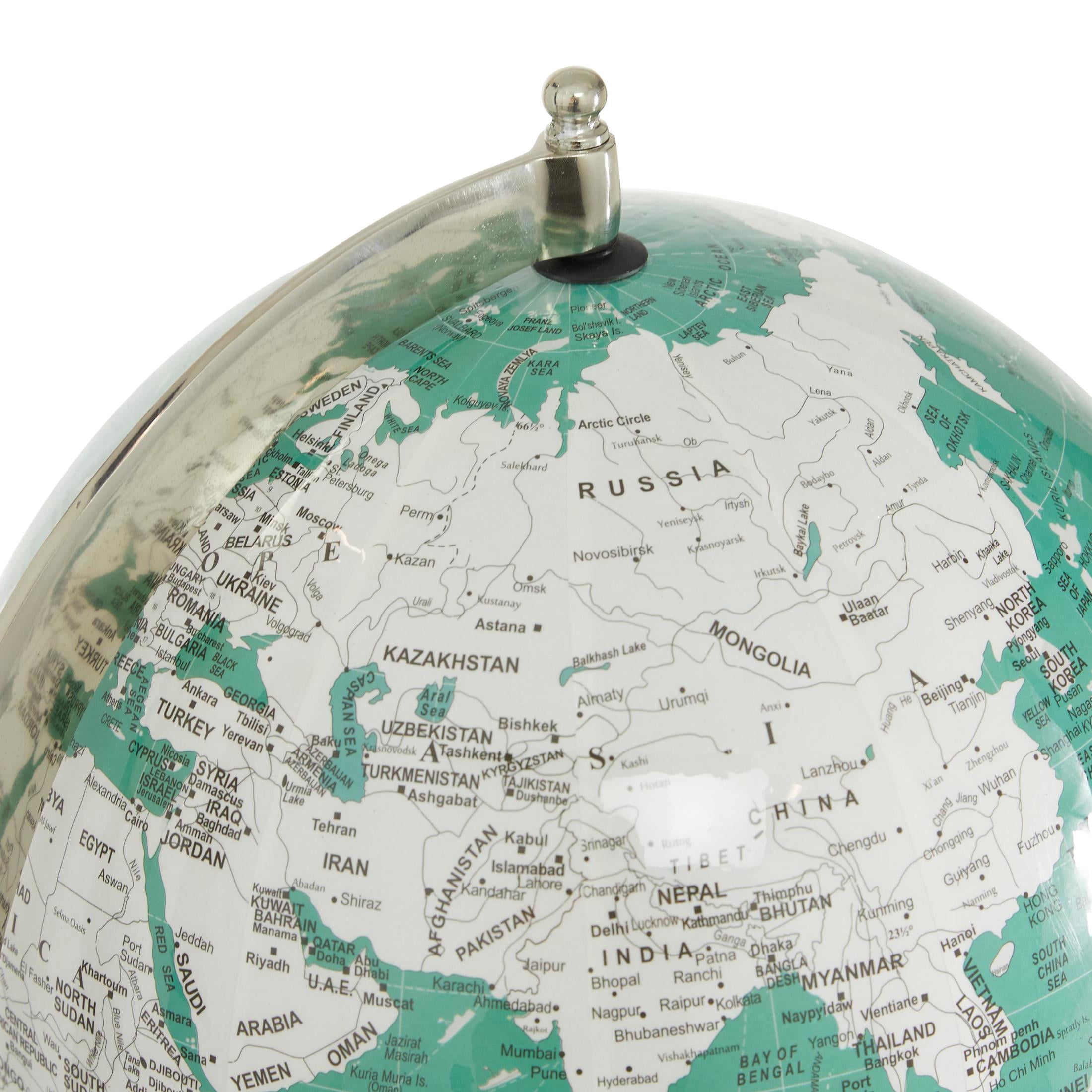 DecMode 12" Teal World Map Globe