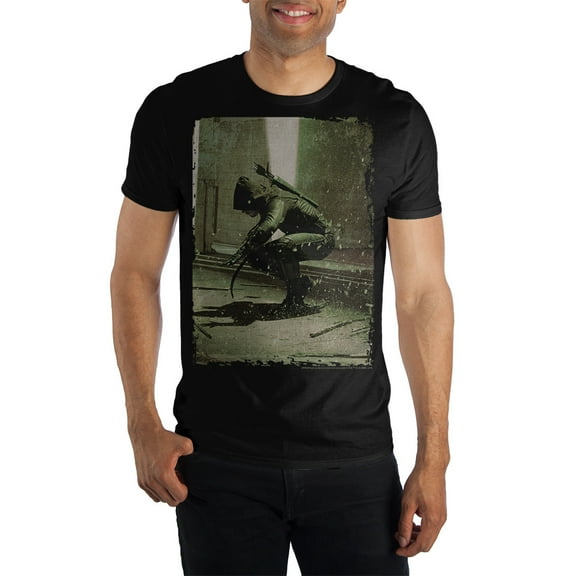 Green Arrow TV Show Men's T-Shirt Tee Shirt-Medium