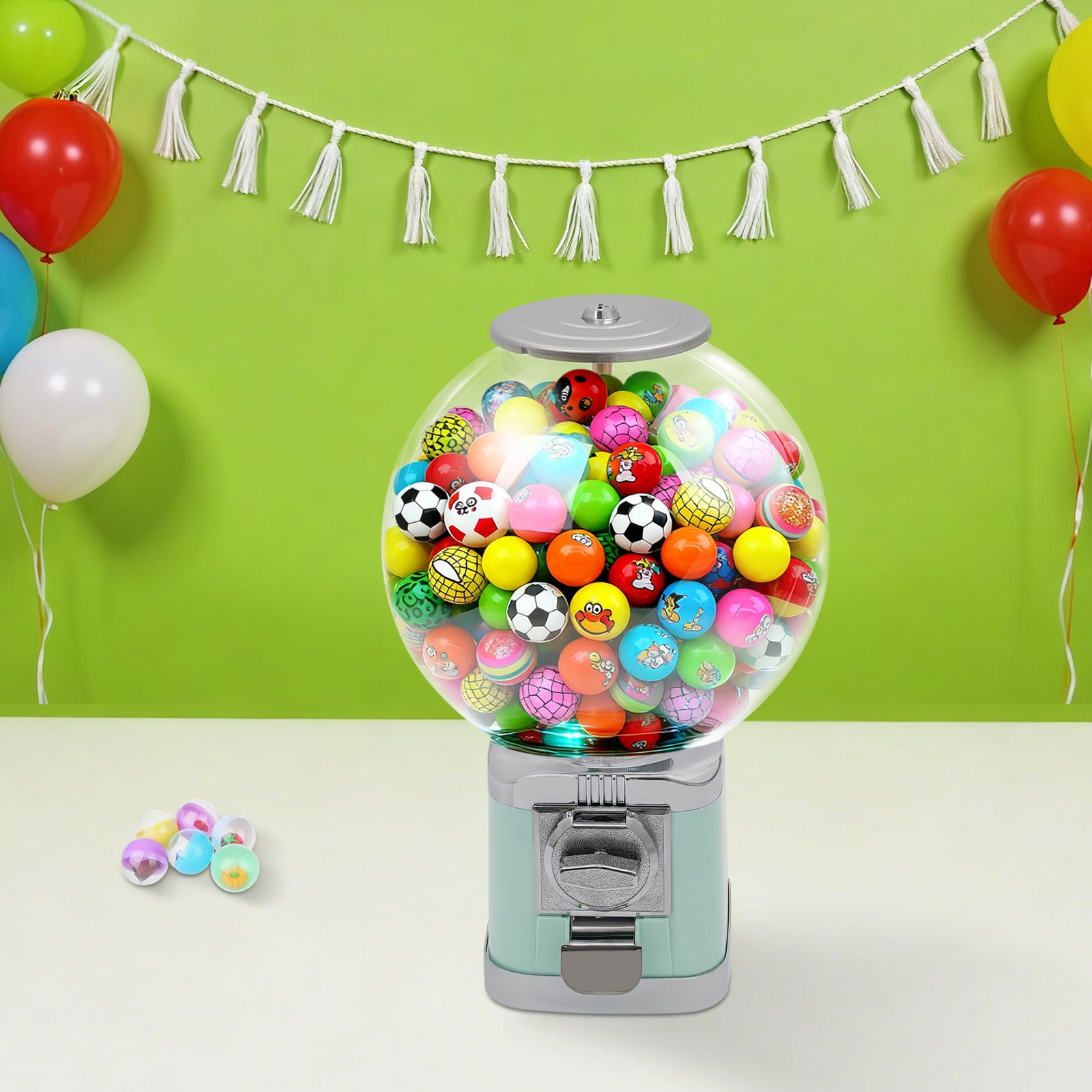 Bulk Vending Gumball Candy Machine Countertop Treat Dispenser Large Capacity