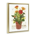 thumbnail image 4 of Stupell Industries Potted Gerbera Daisies Botanical & Floral Painting Gold Floater Framed Art Print Wall Art, 17 x 21, 4 of 10