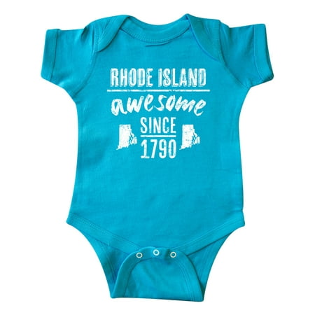 

Inktastic Rhode Island Awesome Since 1790 Gift Baby Boy or Baby Girl Bodysuit