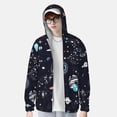 thumbnail image 3 of Picia Galaxy2 Women's Men's UPF 50+ Sun Protection Hoodie Shirt Long Sleeve SPF Fishing Outdoor UV Hiking Lightweight Shirts-X-Large, 3 of 9