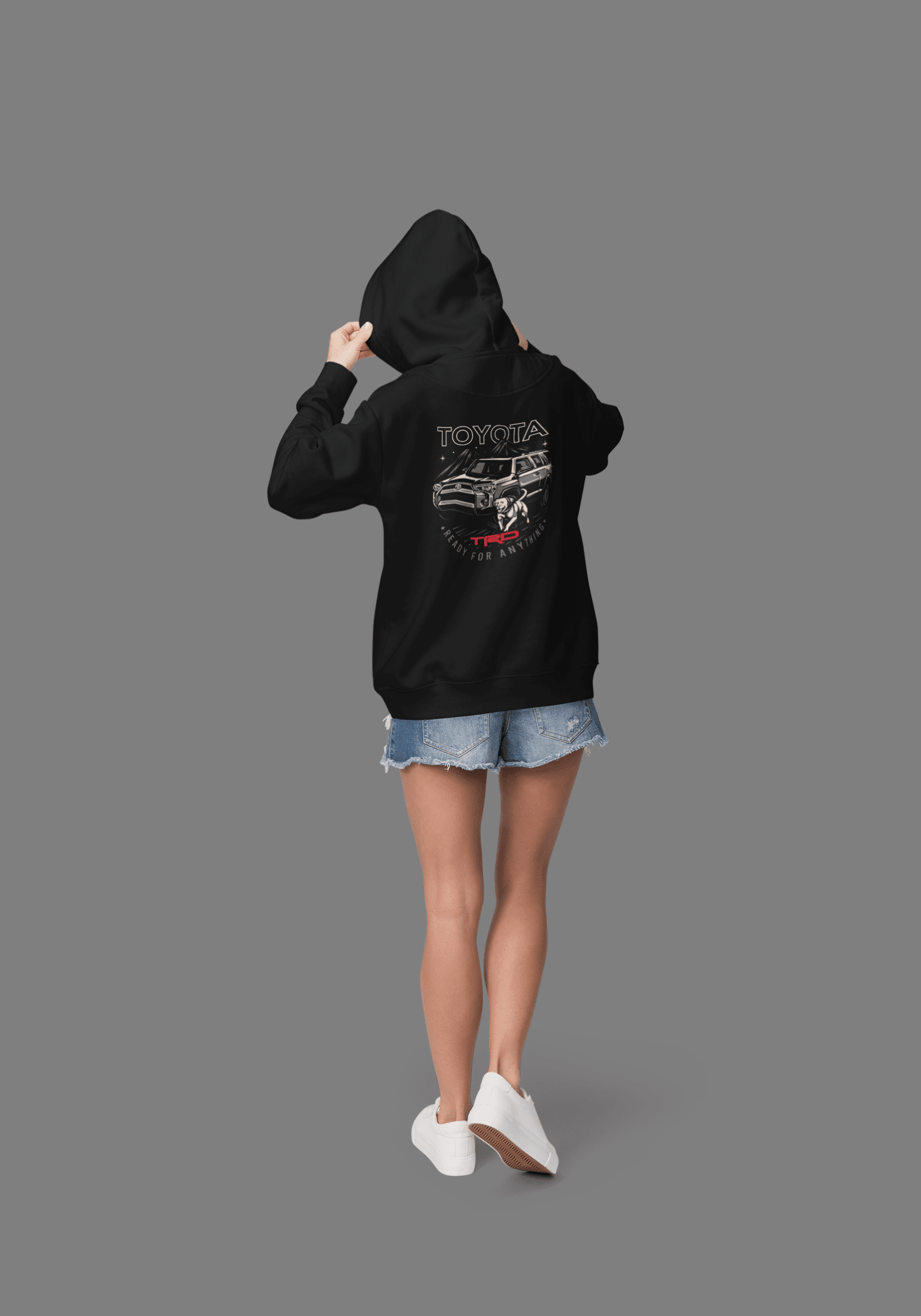 Toyota 4Runner TRD Zip-Up Hoodie-Ready for Anything Dog Edition