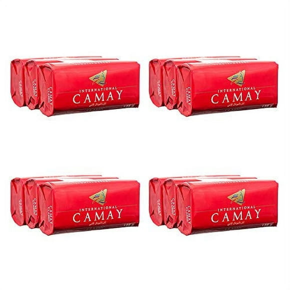 Camay Barre de Bain Parfumée Savon Classique, Rose, Gingembre, 4,4 Onces (Pack de 12)