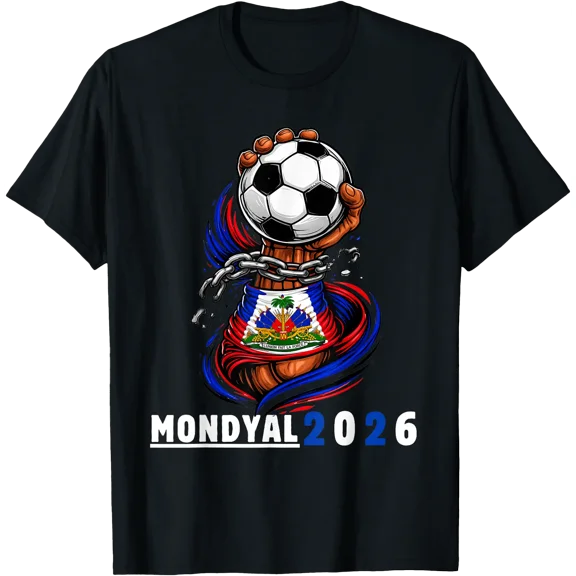 Haiti 2026 World Soccer Fan Haitian Football Pride Ayiti T-Shirt