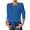 Dark Blue, variant on Feancey Summer Tops for Women Lightweight Thin Henley Shirts Button Up Casual Long Sleeve T-Shirts Solid Color Business Work Blouse Blue M