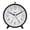 Dark Gray, variant on Equity 5" Silent Sweeping Quartz Metal Alarm Clock, Light Green, 20090