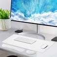 thumbnail image 2 of GHSDFBB Leather Desk Pad and Keyboard Wrist Rest, Large Mouse Pad + Keyboard Pad+Mouse Wrist Support, Non-Slip Desk Mat Protector for Office, Home(31.5×15.7 Inches,White), 2 of 6