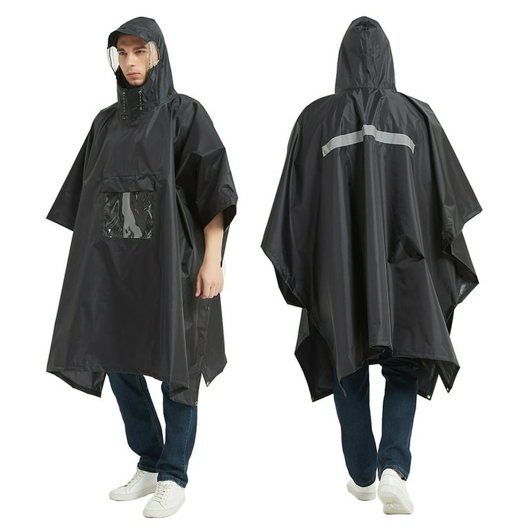 Buy Cuzit 3 IN 1 Multifunction Waterproof Hooded Rain Poncho Lightweight  Cape With Reflecter Perfect for Hiking Hunting Camping Fishing Climbing  Travel Outdoor Sports- Yellow Online at desertcartZimbabwe