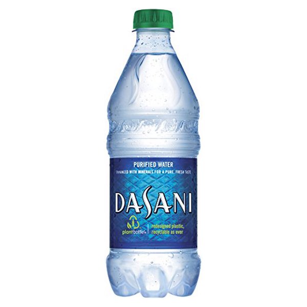 Dasani Purified water 20 oz Plastic Bottles Pack of 24