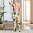 thumbnail image 2 of Rocae Sunny Yellow SunFlower Mens Pajama Pants Pj Pants Mens Lounge Pants-Medium, 2 of 6