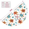 thumbnail image 3 of Sikiie Various Turtle 30-48 inches {designName} Print Christmas Tree Skirt Snowman Xmas Tree Skirt with Edge Christmas Decorations for Holiday Party, 3 of 7