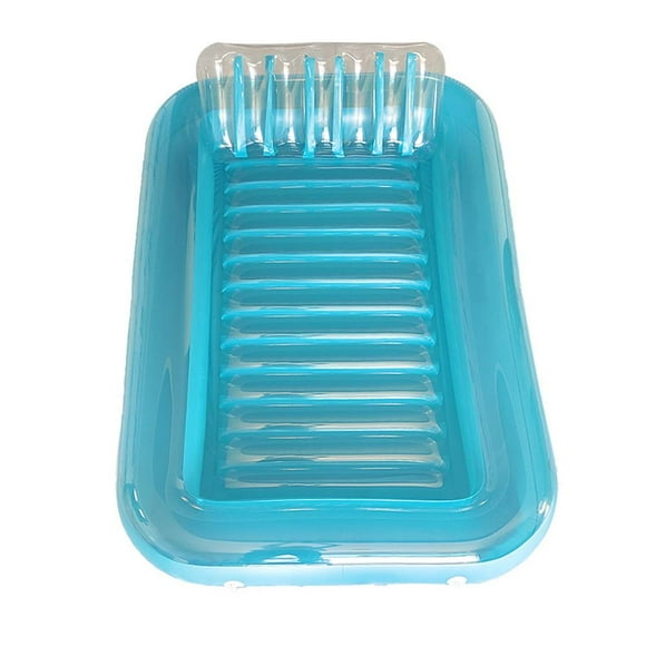 Inflatable Floating Waterbed For Pool Lake Beach Comfortable PVC Portable Air Mattress For Sun Tanning Relax Outdoor