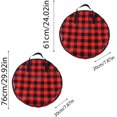 thumbnail image 4 of Heavy Duty Wrapping Paper Organizer Storage Bag Red Christmas Storage Organizer Gift Bag Storage Wrapping Paper Storage Container Christmas Wreath Storage Container 24 Inch&30 Inch (B, B), 4 of 4