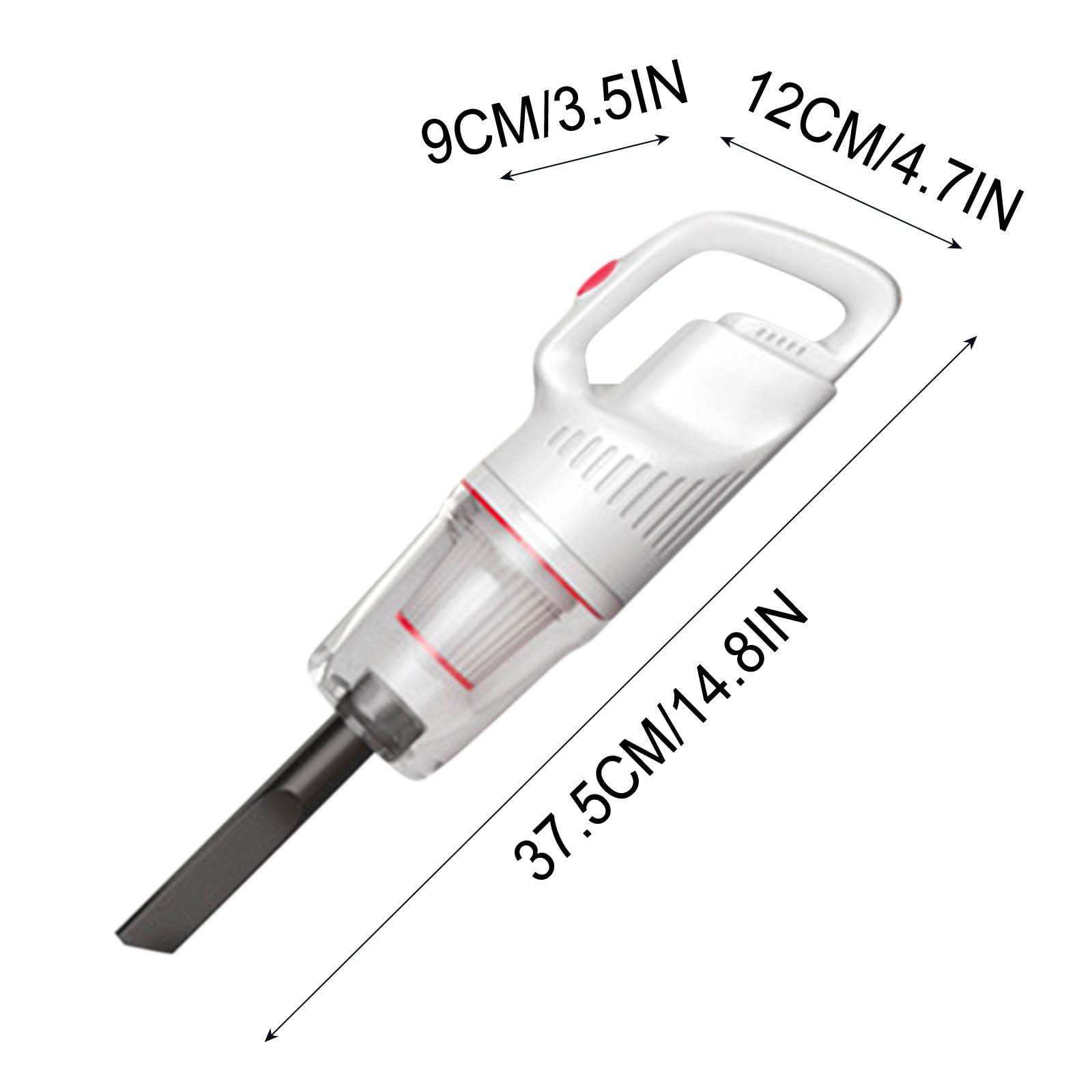 Portable 2-in-1 Stick Vacuum Cleaner - 12000Pa Strong Suction, Wireless Handheld for Home & Car, Lightweight, Reusable Filter, Extendable Rod for Easy Cleaning