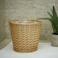 thumbnail image 3 of Household Essentials Willow Wicker Waste Basket, Medium, Handwoven with Built-In Plastic Liner, Durable and Attractive Weave, Tapered Design, Compact, Eco-Friendly, Easy to Clean, Natural, 3 of 5