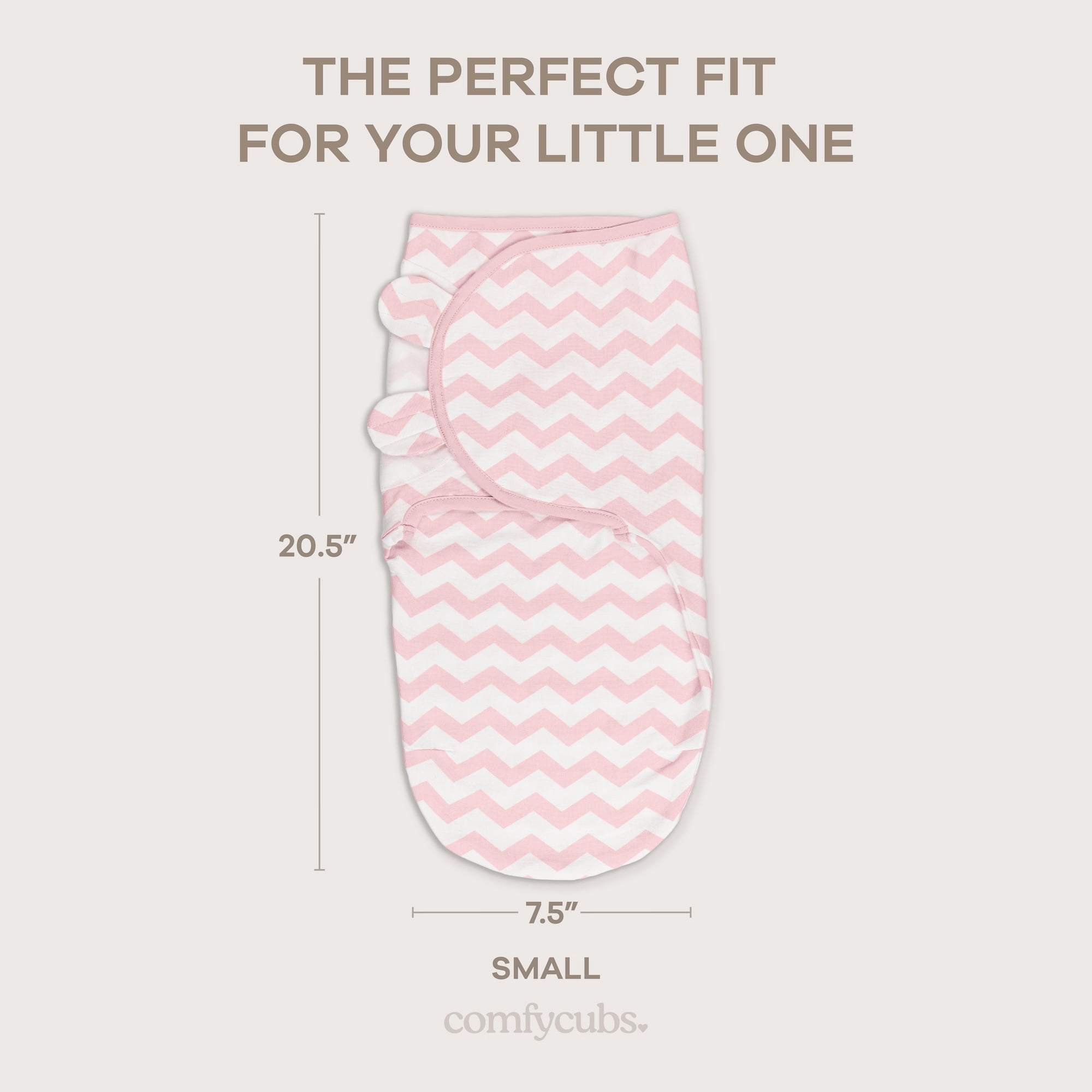 Swaddle Blanket Baby Girl Boy Easy Adjustable 3 Pack Infant Sleep Sack Wrap Newborn Babies by Comfy Cubs (Small,0-3 Months, Pink)