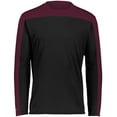 thumbnail image 2 of Holloway 223502.486.XL Momentum Team Long Sleeve T-Shirt, Black & Maroon - Extra Large, 2 of 5