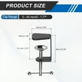 thumbnail image 2 of Uxcell Desk Table Mount Clamp 2" Hole Dia Adjustable Bracket C-Clamp Frameless Cantilever Bracket Clip with Adjustable Screw Steel Ball Handle for Microphone Arm Lamp Stand, Black, 2 of 7