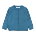 thumbnail image 2 of KYAIGUO Baby Girls Cardigan Sweater 100% Cotton Long Sleeve Sweater Toddler Boys Soft Knit Sweater Kids Button up Uniform 12M-7T, 2 of 9