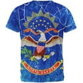thumbnail image 2 of North Dakota Vintage Distressed State Flag All Over Mens T Shirt Multi SM, 2 of 2