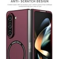 thumbnail image 4 of Magnetic Phone Case for Samsung Galaxy Z Fold5 5G Compatible with Magsafe, Military-Grade Shockproof Case with Built-in Magnet Circle for Samsung Galaxy Z Fold 5, MS Claret, 4 of 18