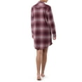 thumbnail image 6 of Wrangler Women's Long Sleeve Flannel Pajama Sleepshirt, Sizes S-4X, 6 of 12