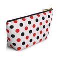 thumbnail image 4 of Red Black Polka Dots  Makeup Bag Cosmetic Bag-Accessory Pouch Makeup, 4 of 4