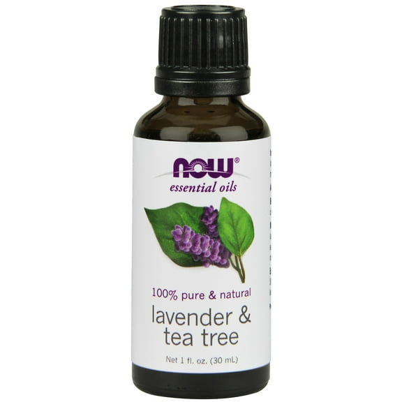 NOW Essential Oil, Lavender & Tea Tree, 1 Fl Oz