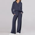 thumbnail image 3 of MSJUHEG 2 piece outfits for women,casual outfits for women,two piece sets for women,Two Piece Outfits Set Wide Leg Sweatpant Set Tracksuit,2 piece sets for women fall,workout sets for women Navy XL, 3 of 6
