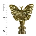 thumbnail image 3 of Royal Designs, Inc. Monarch Butterfly Lamp Finial for Lamp Shade, F-5022PB-2, Polished Brass, Pack of 2, 3 of 4