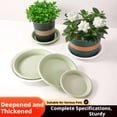 thumbnail image 2 of 6 Inch Plant Saucer, Thickened Round Plastic Plant Trays for Indoor & Outdoor Pots - Sturdy Round Flower Pot Drip Tray & Water Catcher - Plants Pot Trays for Garden & Home Decor, 2 of 6