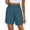 Blue, variant on Enjoytime Womens Shorts Solid Color Stretch Elastic Waist Summer Beach Vacation Vintage Casual Shorts with Pockets
