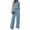Sky Blue, variant on Iaqnaocc Two Piece Sets for Women Summer Casual Lounge Sets Stripes Vacation Fashion Mock Neck Tank Top Wide Leg Pants Activewear Gray S