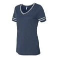 thumbnail image 3 of Women's Varsity Triblend V-Neck T-Shirt, 3 of 6