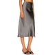 thumbnail image 3 of Falda para Mujer, de Satén de Seda, Elástica, de Cintura Alta, Estilo Informal, de Guepardo. Gris XL, 3 of 7